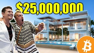 Bitcoin Millionaires Mansion Tour in Dubai MMCRYPTO [upl. by Ahsenad]