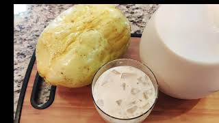 How to make Barbadine  GIANT Granadilla PunchSmoothie super Delicious amp Easy Part 1 of 2 Series [upl. by Adanama]