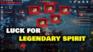 Luck for Legendary Spirit  MIR4 Tagalog [upl. by Netsrak]