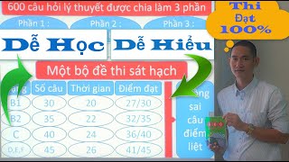 600 câu hỏi lý thuyết lái xe ô tô  Phần chữ câu 1  câu 50   Thầy Tâm [upl. by Toiboid]