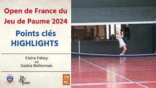 REAL TENNIS  HIGHLIGHTS  Claire Fahey vs Saskia Bollerman  Open de France 2024 12 Finale [upl. by Weatherley]