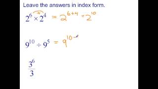 Review of Year 8 Index Laws 1 [upl. by Sivrep824]