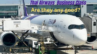 Thai Airways Business Class A350 Are they any good travel thailand [upl. by Bor]