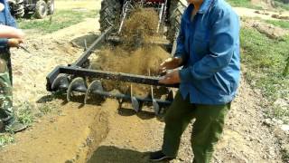 HOT CABLE TRENCH amp BACKFILL INTERGRATED MACHINE FOR TRACTOR [upl. by Giuliana]