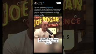 Joe Rogan endorses Trump [upl. by Aridan]