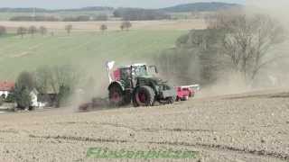 Frühjahrsaussaat 2014  John Deere Fendt Claas und Lamborghini [upl. by Johanan717]