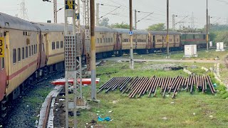 Karimnagar Tirupati super fast express leaving Renigunta junction [upl. by Blinni311]