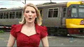 Truck crashes at Brisbane rail crossing [upl. by Sterling]