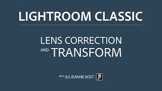 Removing Lens Distortions and Correcting Perspective in Lightroom Classic [upl. by Ellehc]