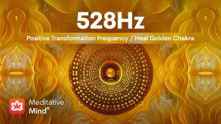 528Hz  Heal GOLDEN Chakra 🟡  Bring Positive Transformation  Ambient Awakening Hang Drum Music [upl. by Stesha]