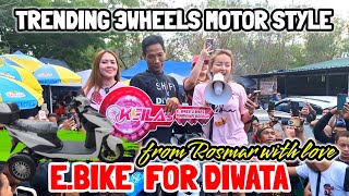 Rosmar Tan binigyan din ng ELECTRONIC MOTOR BIKE si DIWATA [upl. by Ardnasil]