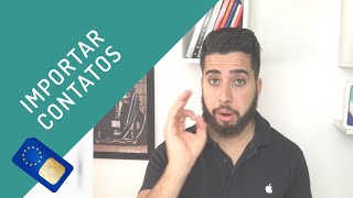 COMO IMPORTAR CONTATOS DO CHIP PARA O IPHONE [upl. by Homans]