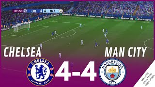 CHELSEA FC vs MANCHESTER CITY 44 MATCH HIGHLIGHTS • Video Game Simulation amp Recreation [upl. by Ynehteb]