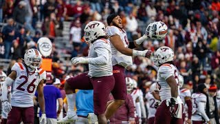 Virginia Tech rolls past UVA in Commonwealth Clash 5517 clinches bowl berth [upl. by Grider]