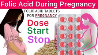 Folic Acid Supplementation During Pregnancy  Folic Acid Supplementation  Folic Acid Dose Start [upl. by Letsyrhc]