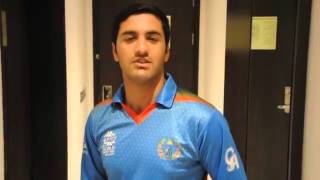 Najibullah Zadran talking about his injury at todays match WCT20 AFGvsWI [upl. by Yerbua]