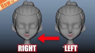 How to mirror BlendShape Wrap in Maya [upl. by Aramahs572]