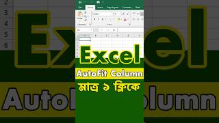 Excel Autofit Column In Just one click msexcelএরসকলসূত্র microsoftoffice windows shortvideo [upl. by Villiers511]