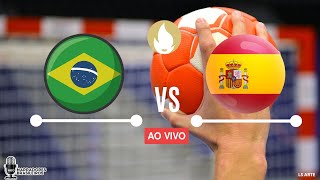 BRASIL x ESPANHA  IHF Mens Olympic Qualification Tournament  17032024 [upl. by Sito]