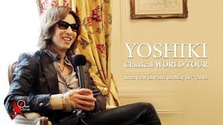 YOSHIKI Classical WORLD TOUR Paris interview [upl. by Kramer]