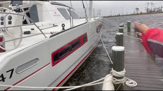 Damaged Catamaran vs Hurricane Ian [upl. by Ehc59]