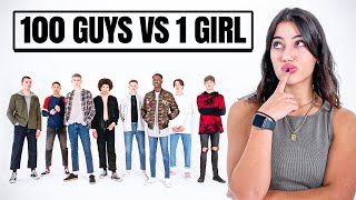 100 Guys VS 1 Girl [upl. by Attelliw]