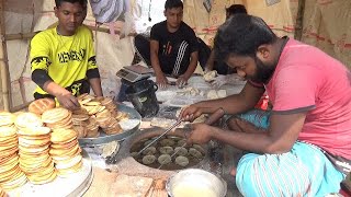 Famous old Dhaka Delicious Crunchy Sweet BiscuitsBakhorkhani  Bangladeshi Street Food [upl. by Jenifer]