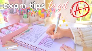 Exam day routine  last minute study tips to get those As ✨💯 [upl. by Fox333]