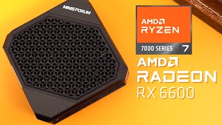 Minisforum HX77G Review 1080p Gaming Mini PC Ryzen 7 7735HS  RX 6600M Dedicated GPU [upl. by Iramohs400]