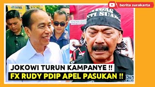 JOKOWI Turun Kampanye  FX RUDY PDIP Solo Unjuk Kekuatan Gelar Apel Pasukan Anti Suap [upl. by Varian]