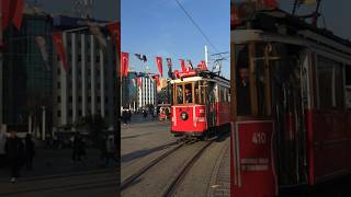 Tram in Taksim Square Istanbul [upl. by Viafore27]