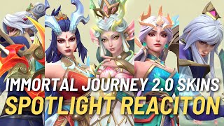 Reacting To The Immortal Journey Skins Spotlights  Wild Rift [upl. by Pronty915]