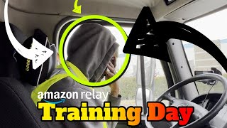 New noncdl Box Truck driver for Amazon Relay  Training Day 🚚💨 [upl. by Atinyl]