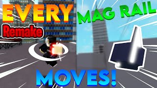 Roblox Parkour  OUT DATED Every MagRail Moves ReMake [upl. by Eimerej]