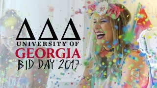 UGA Tri Delta Bid Day 2017 [upl. by Farrel176]