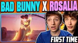 First Time Listening To BAD BUNNY  LA NOCHE DE ANOCHE ft ROSALIA REACTION Official Video [upl. by Notsuoh]