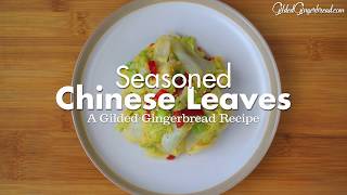 Seasoned Chinese Leaves Real Korean Banchan Side Dish [upl. by Gare]