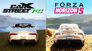 CarX Street PC vs Forza Horizon 5  Physics and Details Comparison [upl. by Winston]