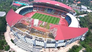 UPDATE‼️MINTA DIGANTI FULL MEMBRAN ATAP STADION WIBAWA MUKTI TERHEMPAS ANGIN BEGINI KONDISINYA [upl. by Siol592]