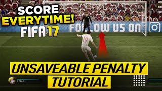 FIFA 17 UNSAVEABLE PENALTY TUTORIAL  HOW TO SCORE PENALTIES EVERY TIME  SECRET TIPS amp TRICKS [upl. by Cleodell]