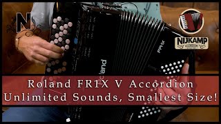 Roland FR1X V Accordion  Unlimited Sounds Smallest size [upl. by Atinev689]