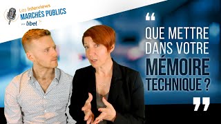 Marchés Publics  comment rédiger son Mémoire Technique [upl. by Ylecic]