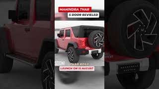 Thar 5 Door NEW Launch quotThe ROXx SUVquot Advance Booking from September mahindra thar [upl. by Noslen]