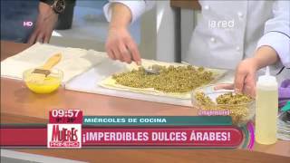 ¡Receta de Dulces Árabes Baklava y Ceregli toma nota [upl. by Ahsinhoj]