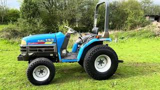 ISEKI SIAL 193 4WD Compact Tractor on turf tyres [upl. by Phira]