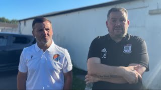 Bury FC PostMatch interview  Luke Evans amp Neil Crossley 270724 [upl. by Ennoved]