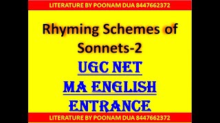 10 Rhyming Scheme Part 2 Spenserian Miltonic Terza Rima Curtal Sonnet [upl. by Augustine928]