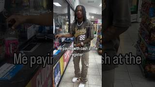 Paying with cash at the register after telling homeless man I dont have cash 😭p4 trending funny [upl. by Sherrie]