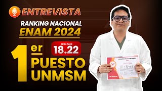 Entrevista a Harol Espinoza  Primer Puesto UNMSM  Examen ENAM 2024 [upl. by Namielus]