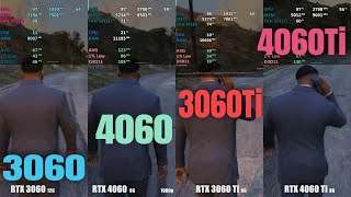 RTX 3060 vs RTX 4060 vs RTX 3060 Ti vs RTX 4060 Ti [upl. by Serena214]